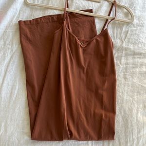 Free people tea length seamless slip dress